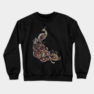 Wonderful elegant peacock Crewneck Sweatshirt